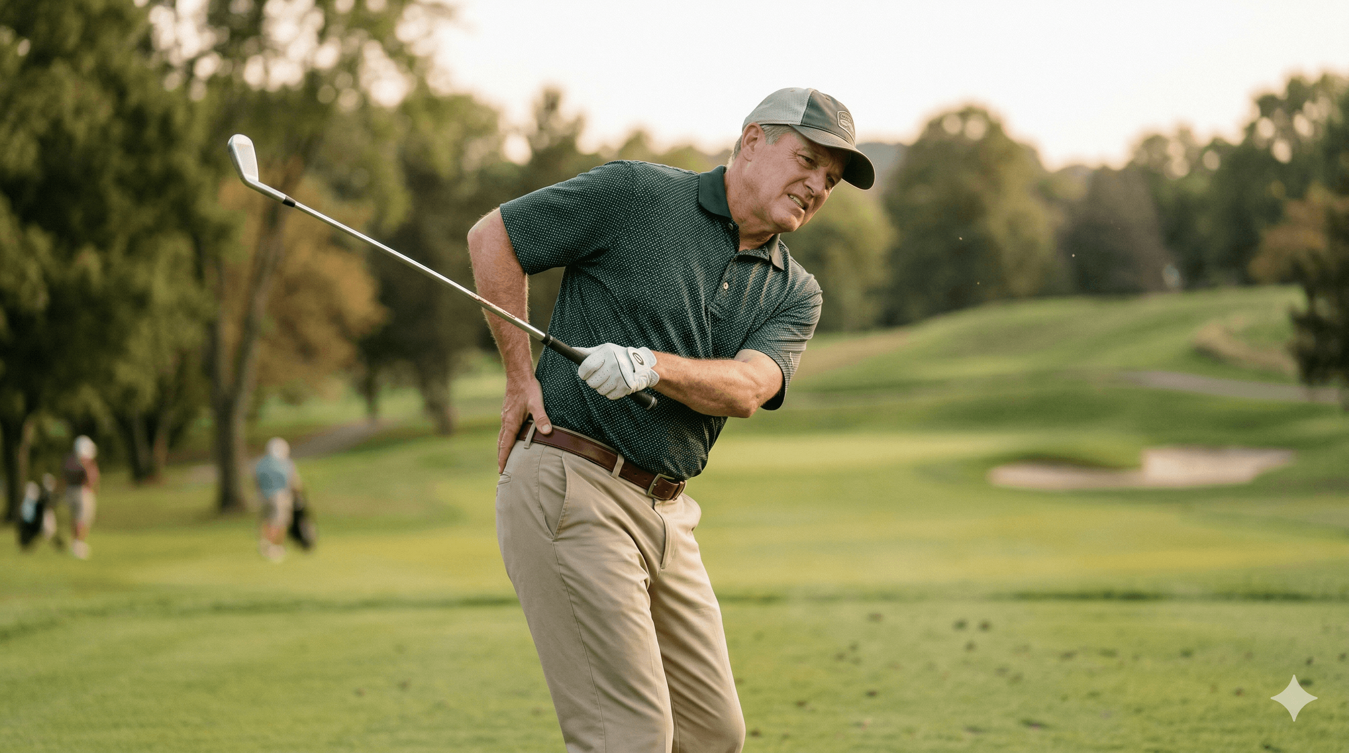 Hip pain interrupting a golf swing