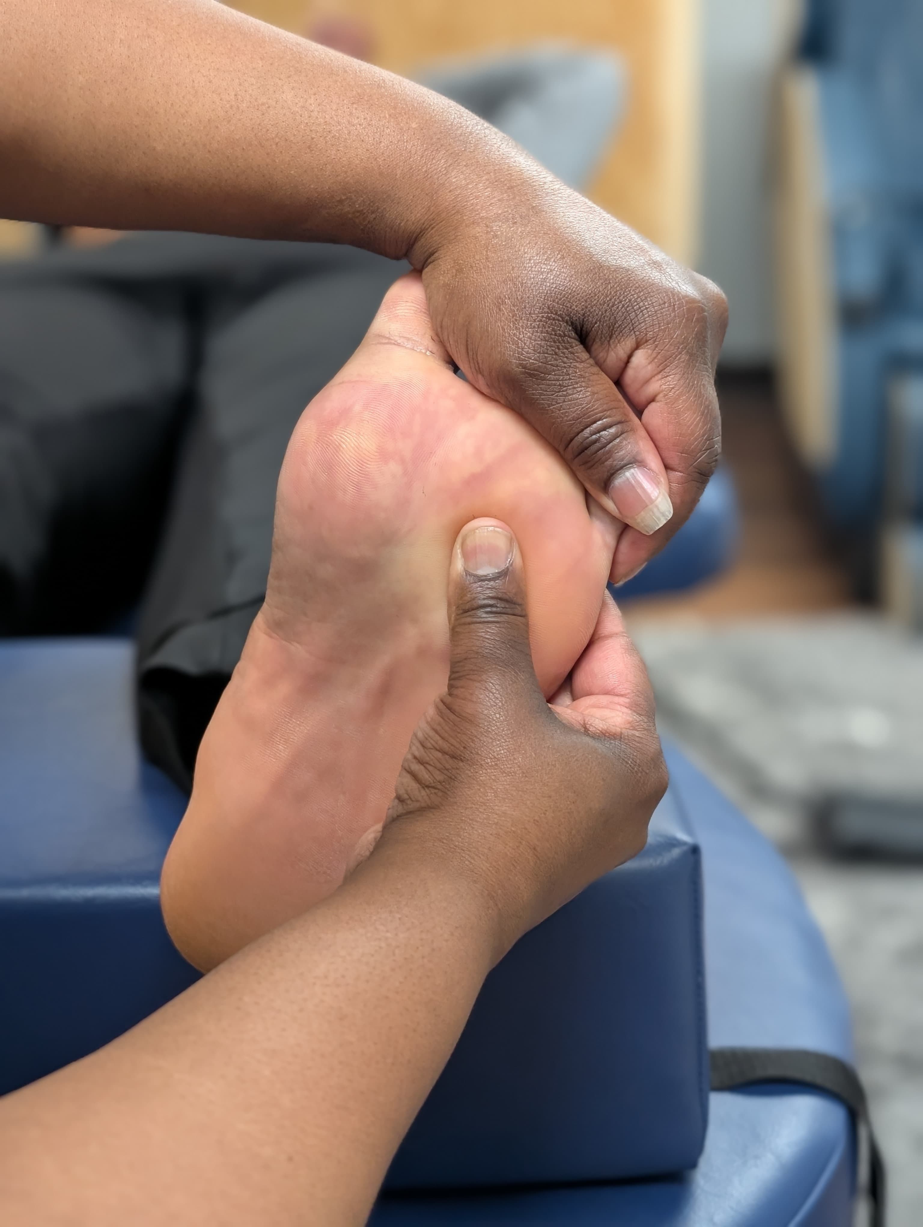 Reflexology pressure point work for migraine relief at Knot Me