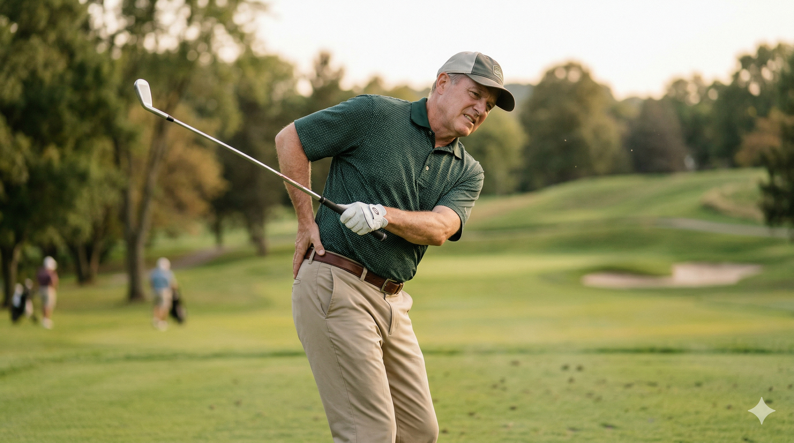 Hip pain interrupting a golf swing
